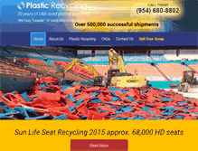 Tablet Screenshot of plasticrecycling.com